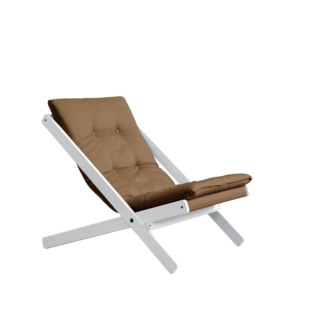 Boogie Lounge Chair, Mocca/White