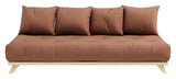 Senza Daybed, Pine/Clay brown