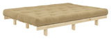 Lean Sofa bed, Pine/Beige