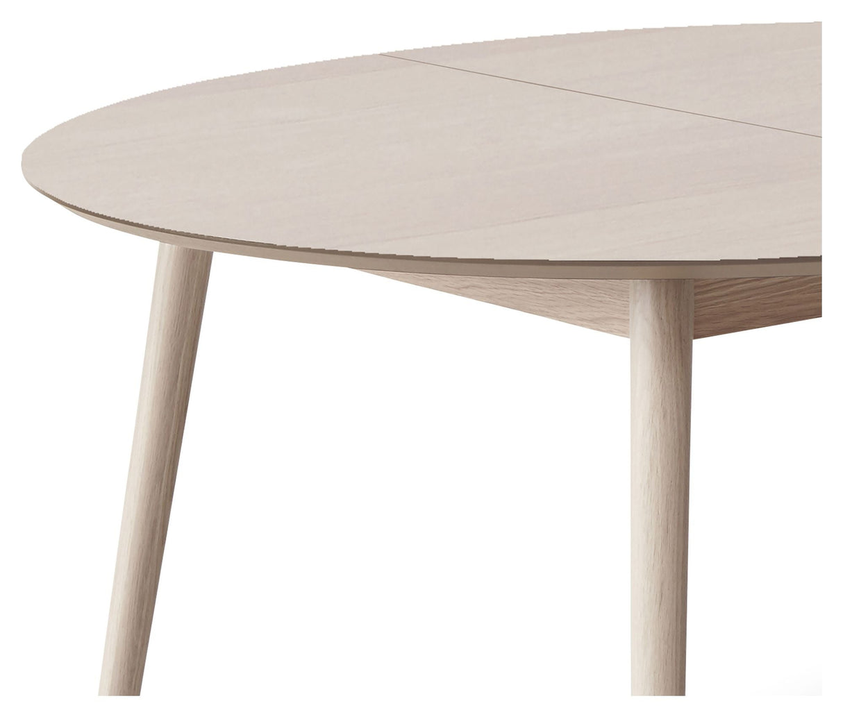 Meza Round Dining Table Ø135, White Pigmented Oak