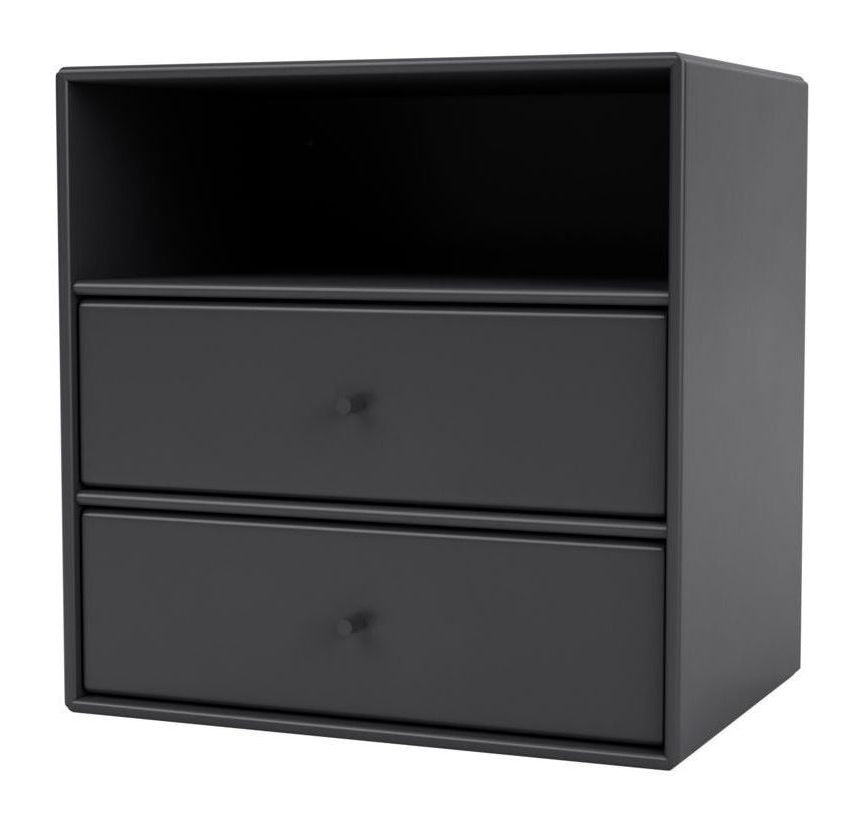 Mini Shelf Module w. 2 drawers, Anthracite