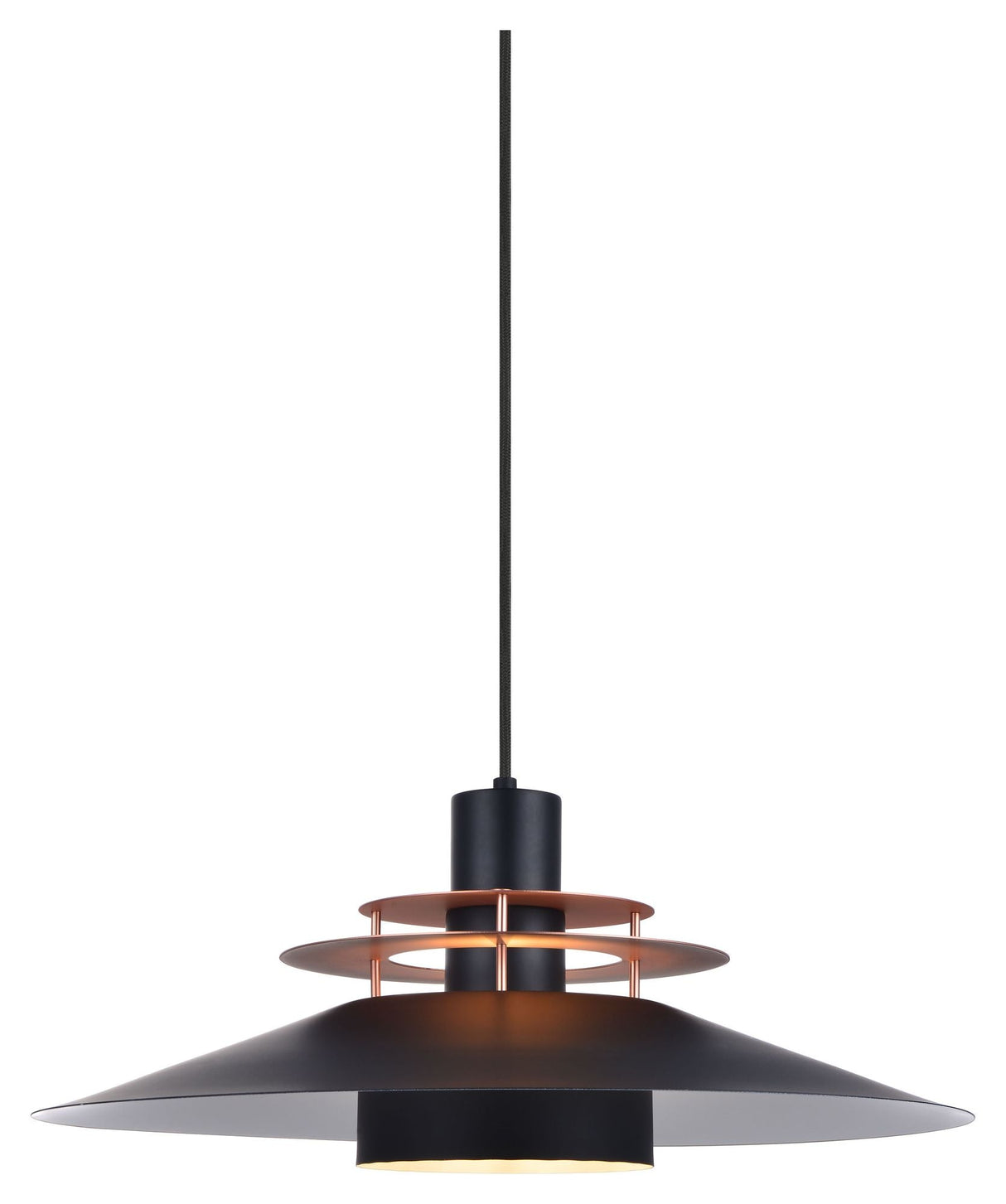 Rivoli Pendant luminaire Ø50, Black/copper