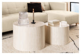 Dice, coffee table set Ø58 - beige