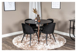 Velvet Dining Chair, Black Velvet