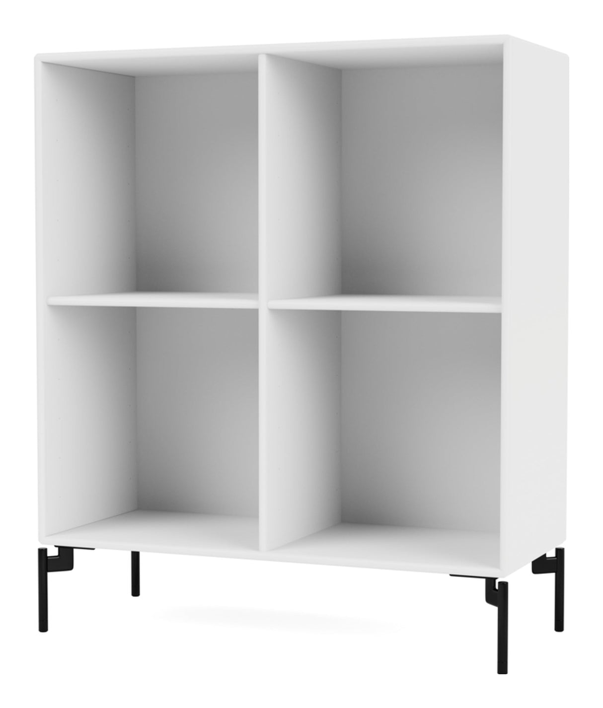 SHOW Bookshelf with black legs, Snow