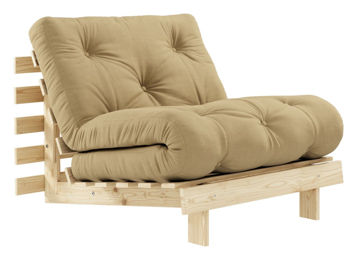 Roots 90 Sofa bed, Pine/Beige