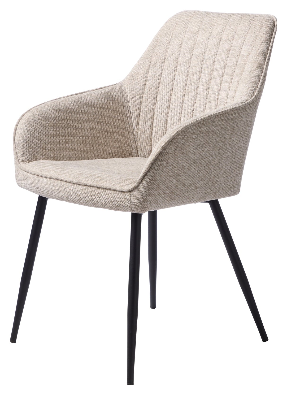 Nolan, dining chair w/armrests - sand stripes