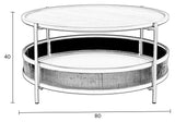 homii Makato Coffee Table Ø80, Nature/Sand