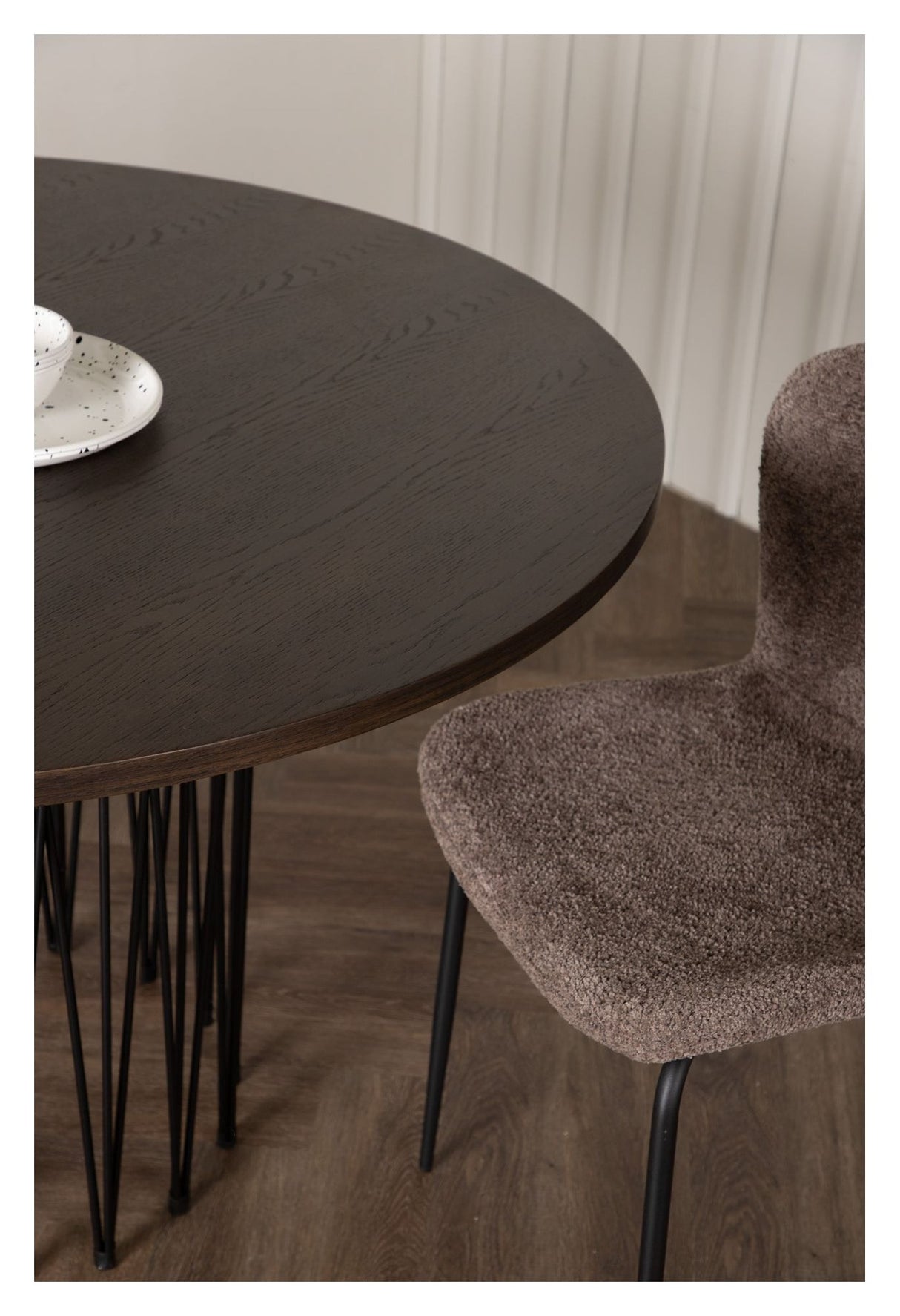 Stone Dining Table Ø120 - Mocca