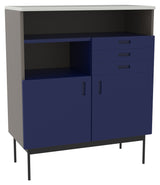 Study, Cabinet, dark blue/gray