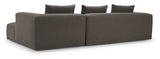 Kornum Sofa with chaise longue right, Taupe