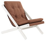 Boogie Lounge Chair, Clay Brown/White