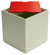 Vault Side Table, light green/red