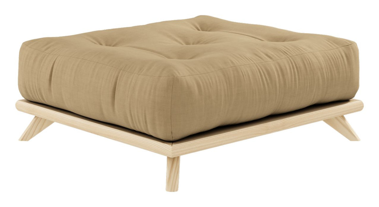 Senza Pouf, Pine/Beige