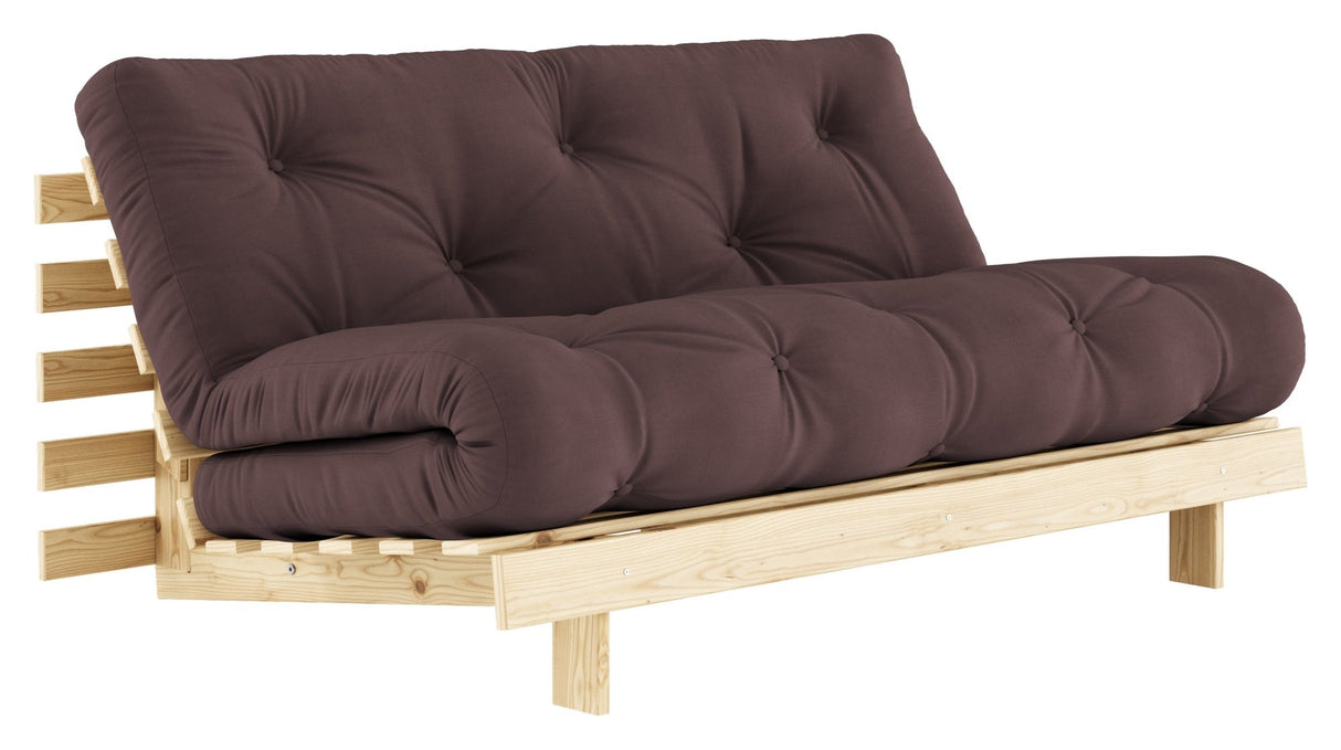 Roots 160 Sofa Bed, Pine/Brown,