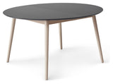 Meza Round Dining Table Ø135, Graphite/Oak legs