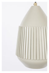 Aysa Pendant luminaire Ø20, Beige aluminum