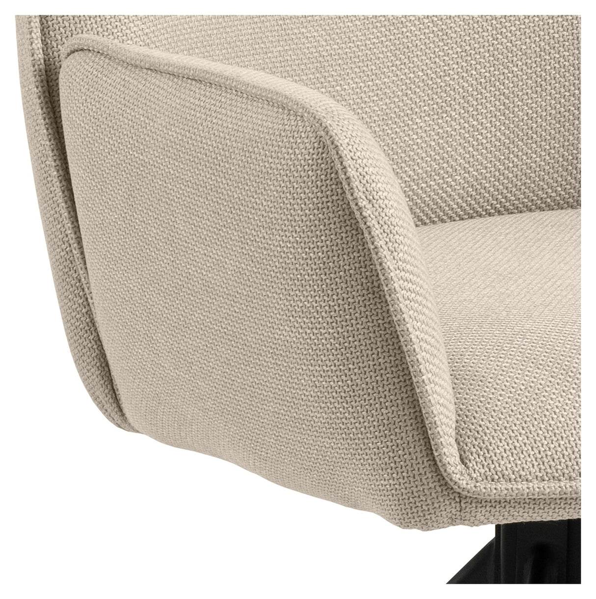 Glenda, dining chair w/armrests - beige