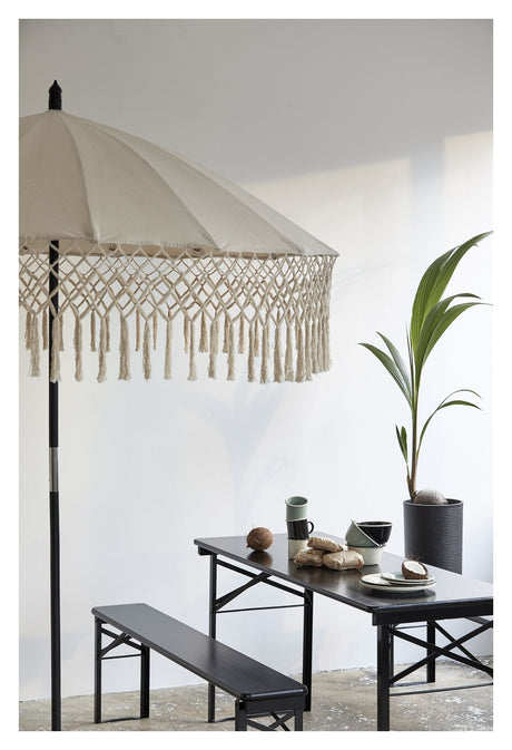 Nordal TORSA Parasol, Ø188, Cream with black stand