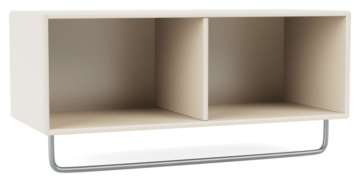 COAT shelf w. clothes rail, 158-Oat