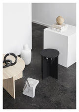 Stool, Black, Ø36