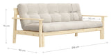 Unwind Sofa Bed 190x100, Off-white/Pine