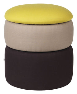 Pond Puf Ø38, Yellow/beige/black