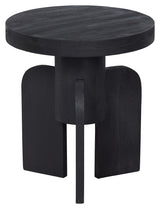 Mori Side table Ø45 - Mango wood matte black