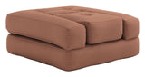 Cube Futon, clay brown