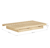 Kanso Bed frame 90 x 200, oak