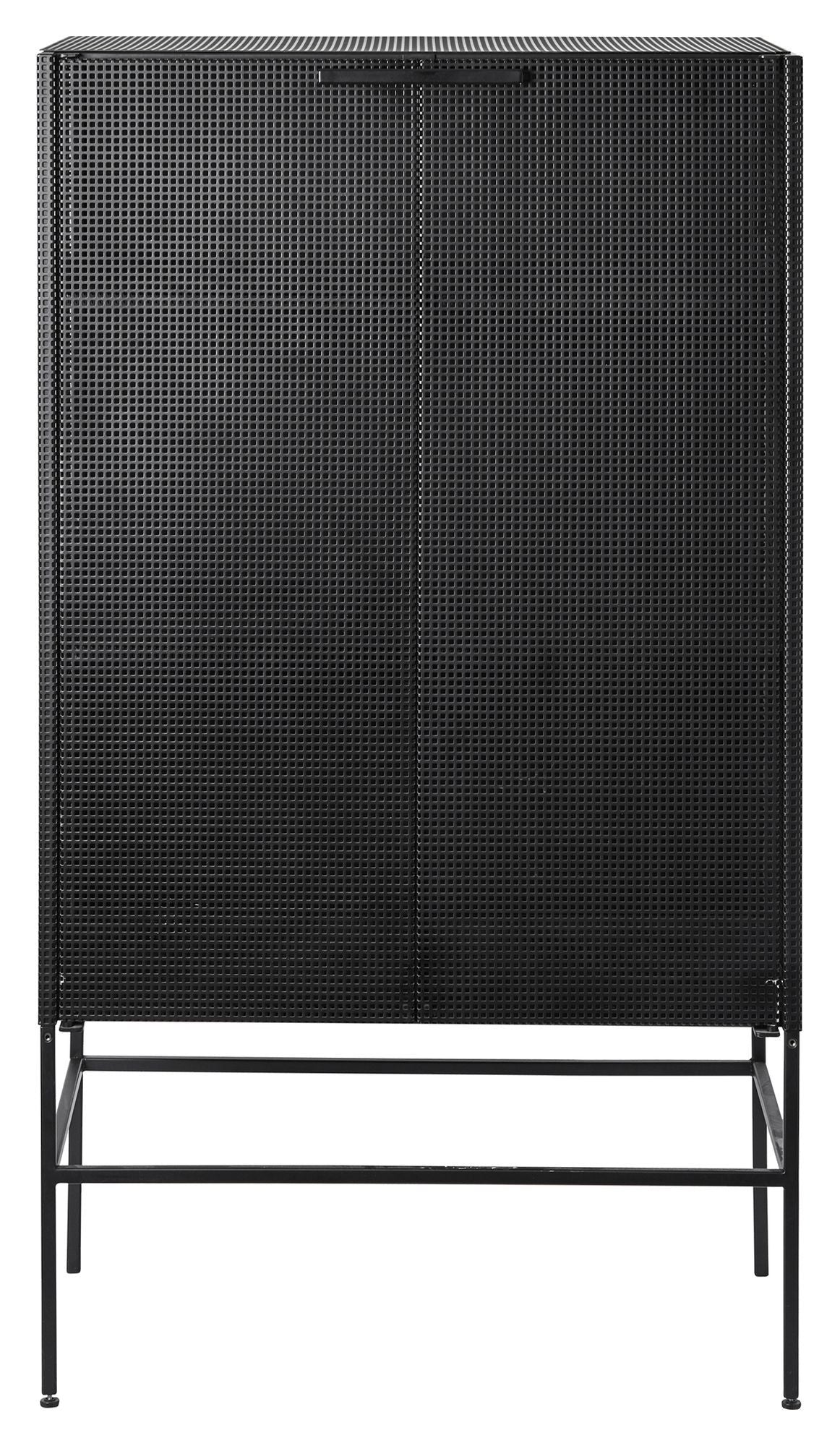 Grid cabinet, Black steel