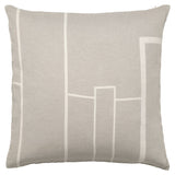 Architecture Pillow 60x60, Beige melange/off white