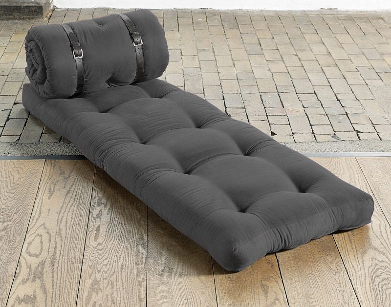 Buckle Up, Futon chair, dark gray