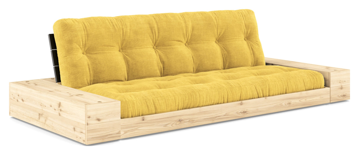 Base Sofa bed with Sideboxes, Honey/black