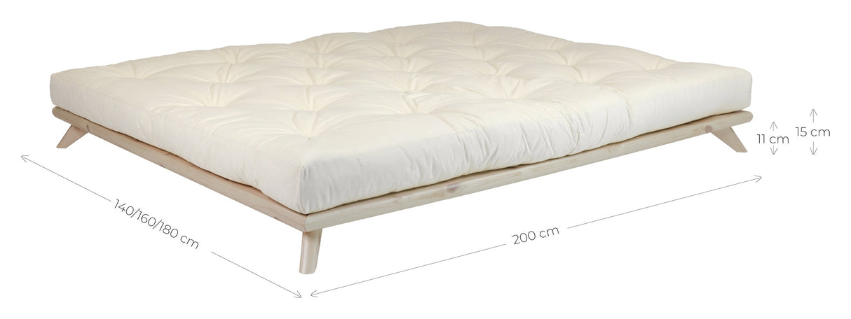 Senza Bed frame 180x200, Nature/Pine