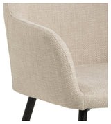 Lizzy, dining chair w/armrests - beige