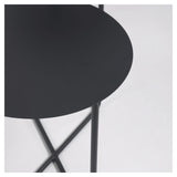 Vidalita Side table - Black metal, Ø60