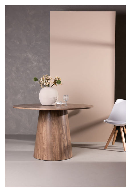 Lanzo Dining Table, Ø120, Natural