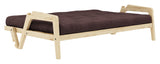 Grab Sofa Bed, Pine/Brown