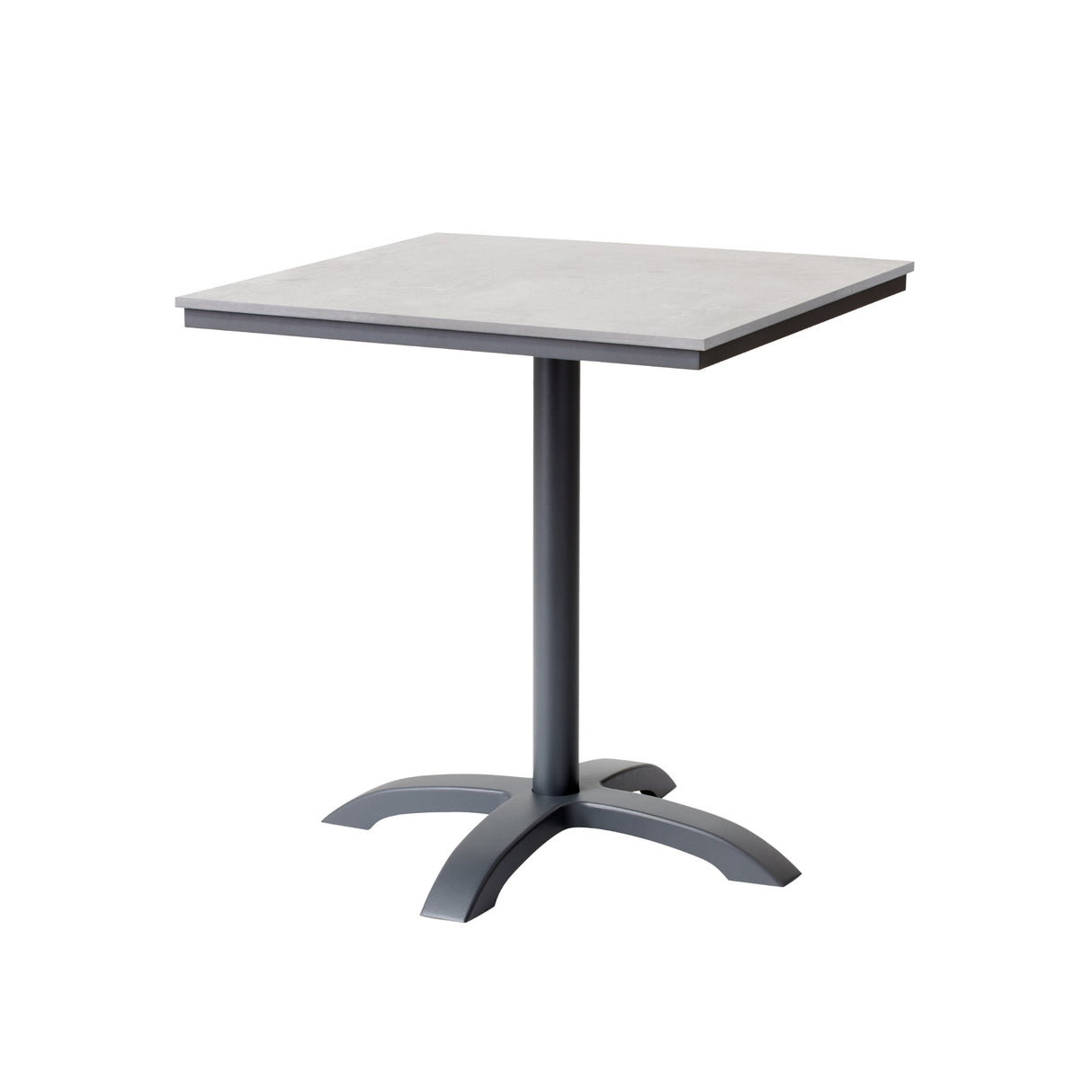 Mood café table 70x70cm, black/gray