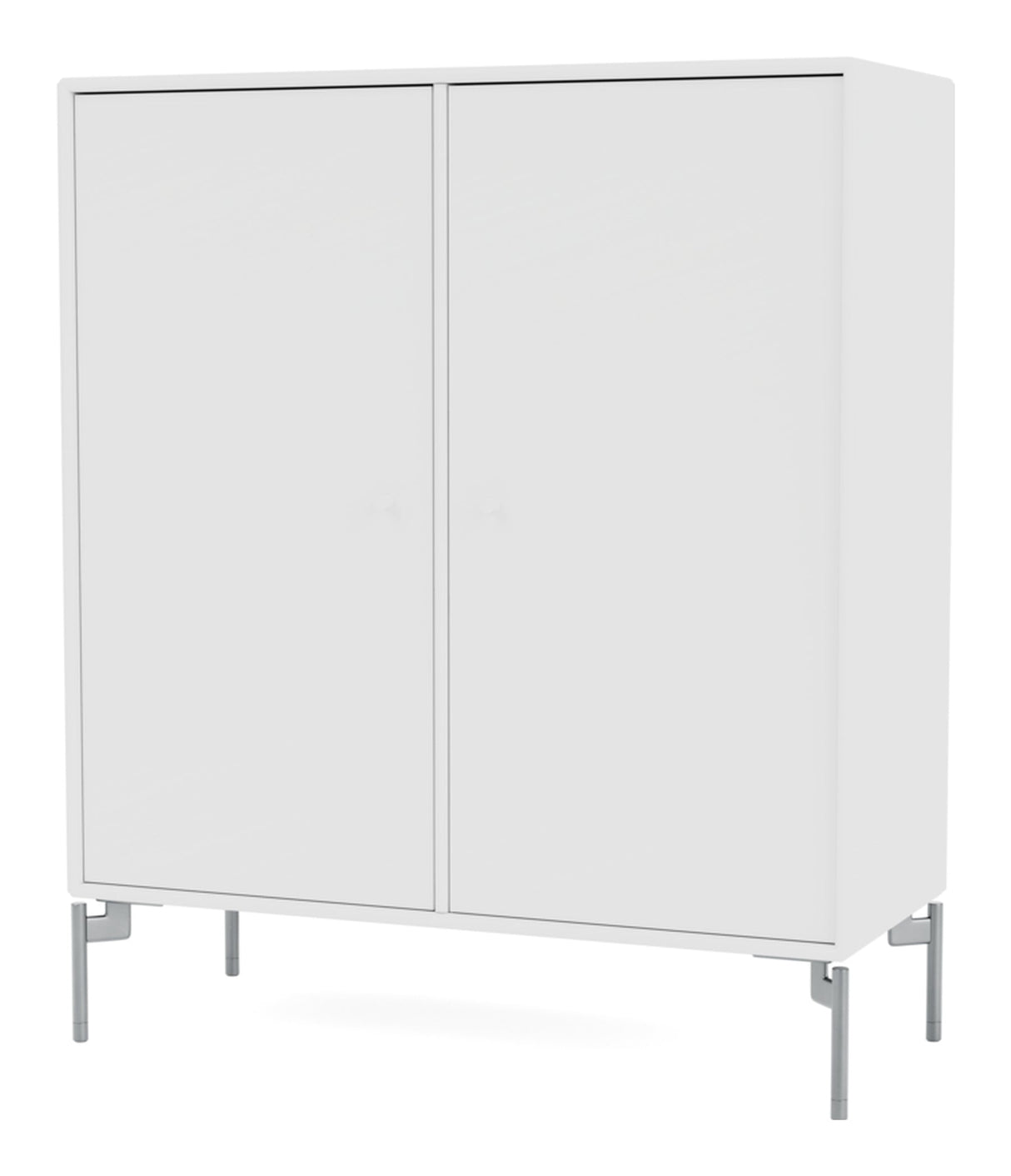 COVER Cabinet with silver legs, NewWhite