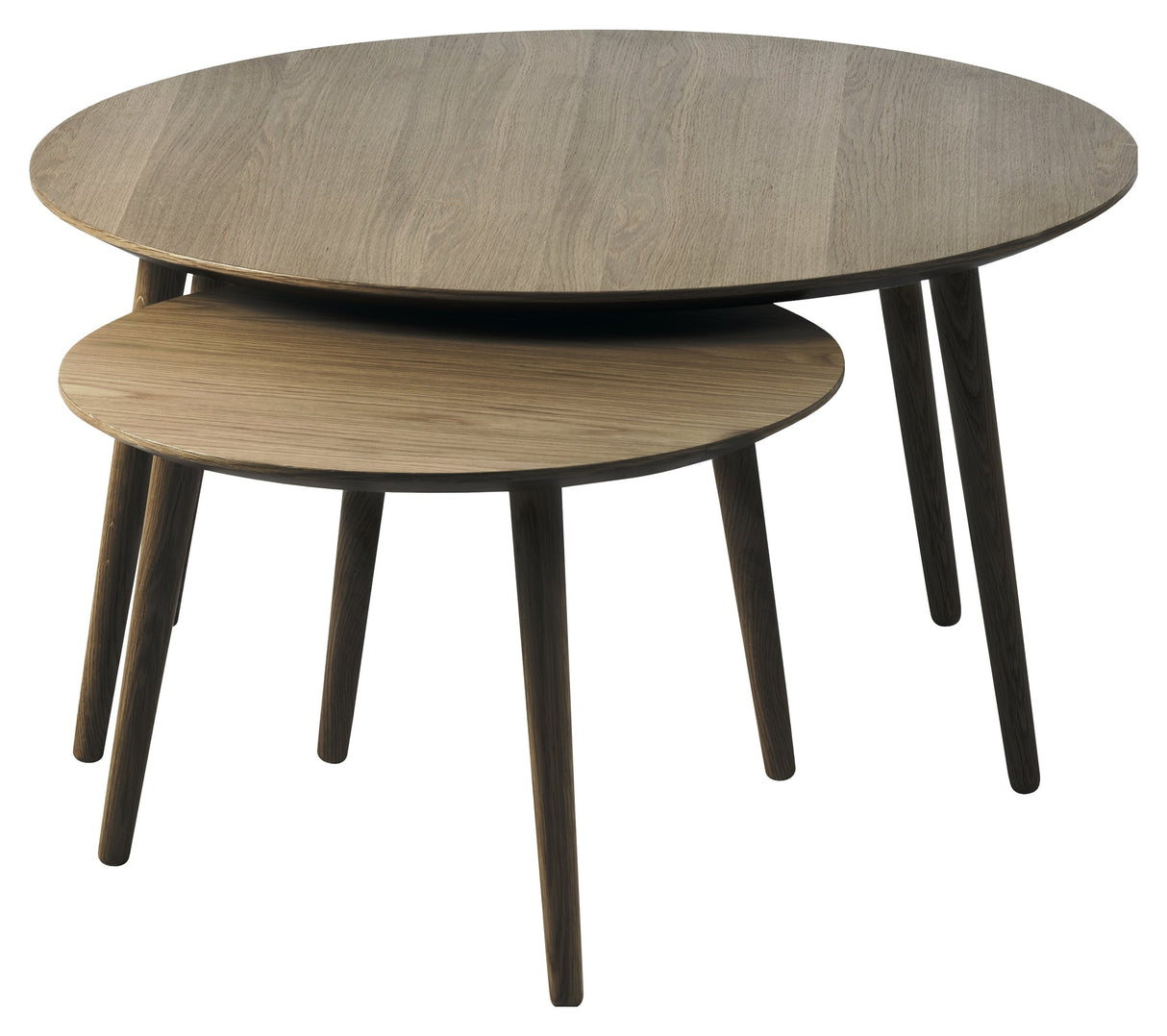 Adaa, coffee table Ø88/58 - dark oak