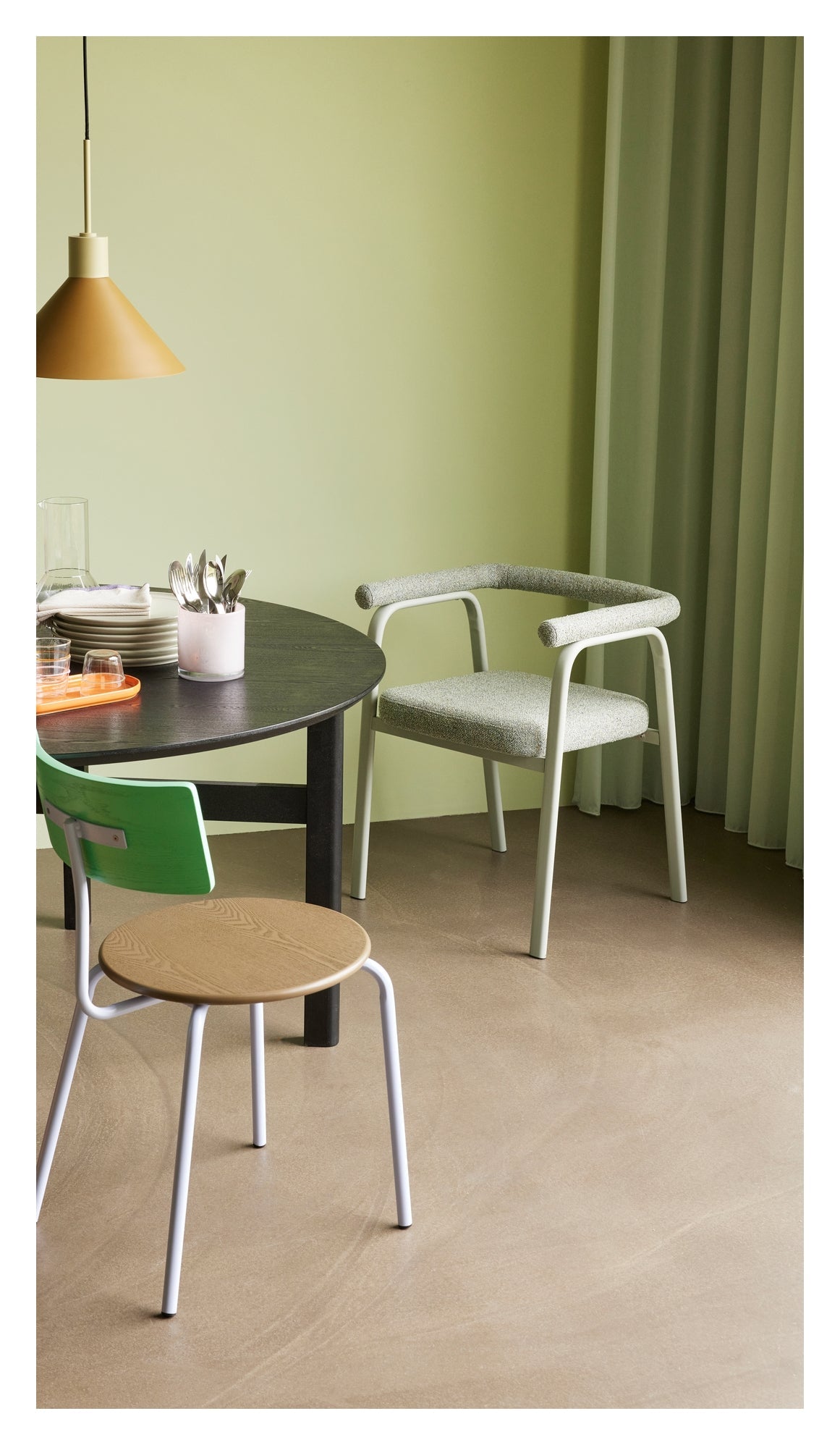 Ecto, Dining chair, green