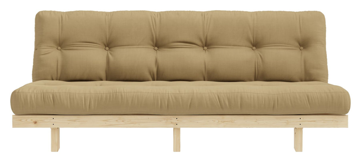 Lean Sofa bed, Pine/Beige