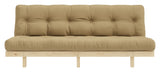 Lean Sofa bed, Pine/Beige