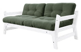 Step Sofa bed, Olive Green/White