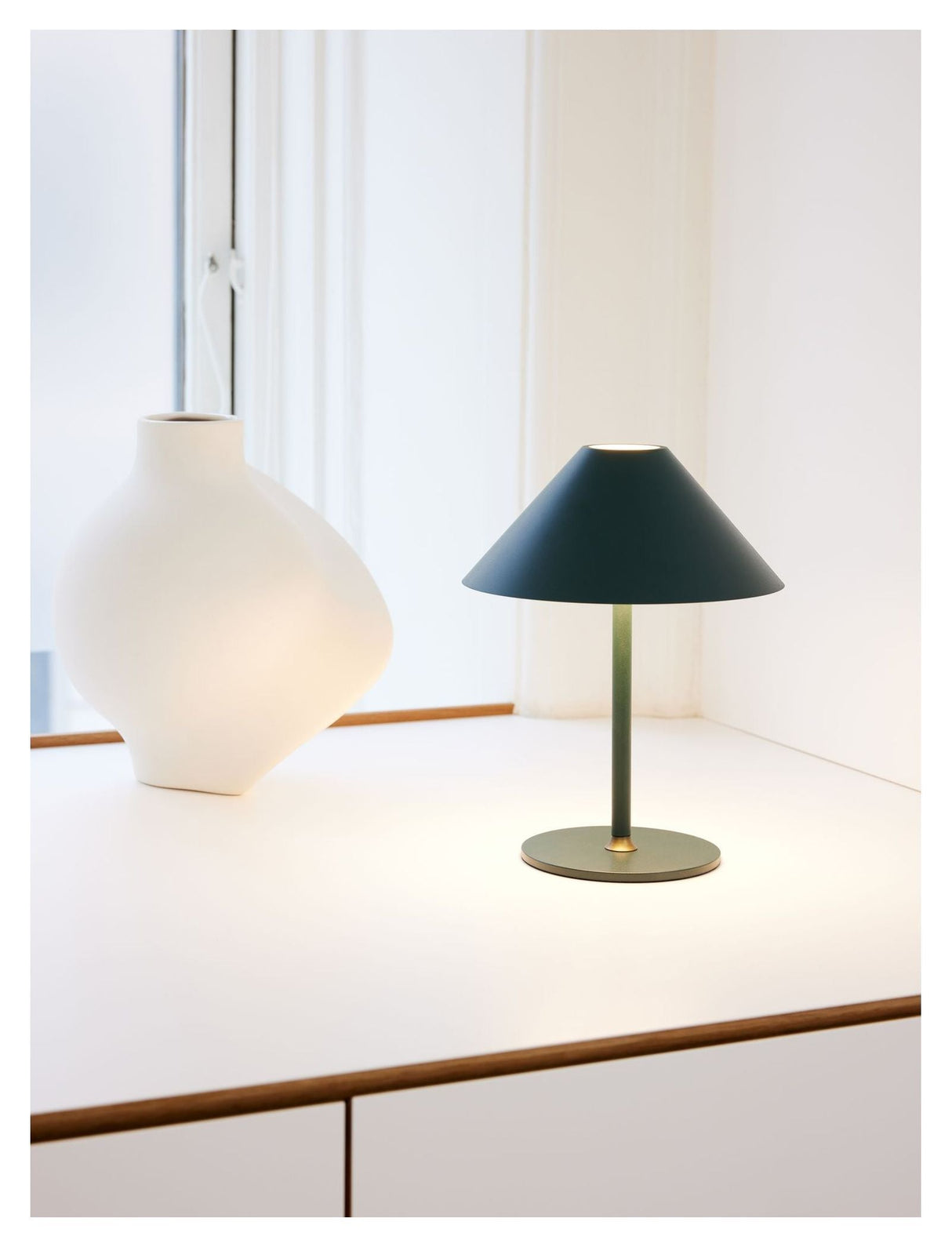 Cozy Table Lamp Ø19 Battery, Deep Green