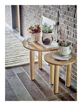 Bloomingville Noma Coffee Table, Nature, Rubber Tree, Ø40