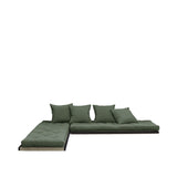 Chico Futon Sofa, Olive Green w. Tatami mats