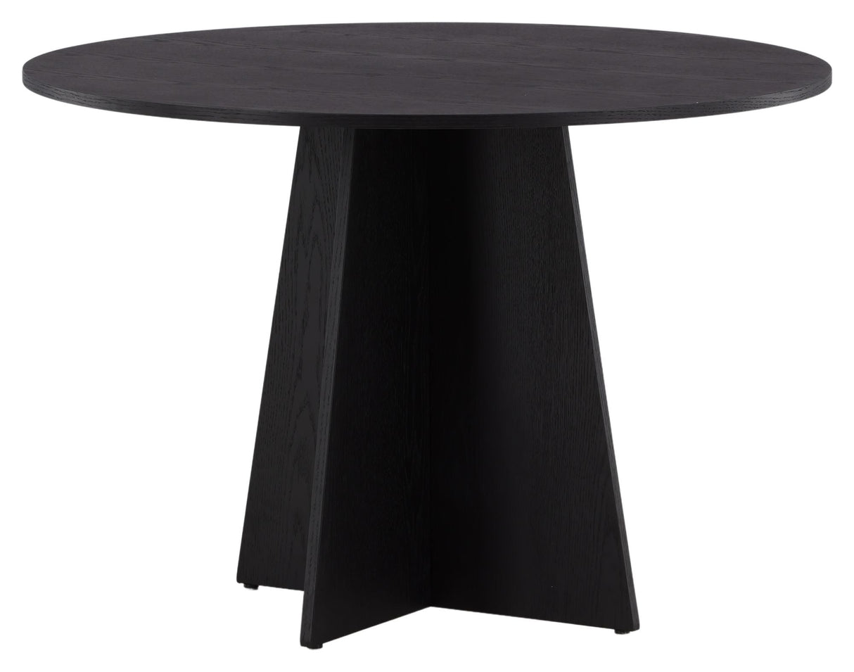 Bootcut Dining Table Ø110 - Black